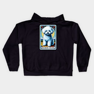 Bichon Frise Tarot Card Kids Hoodie